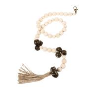 DECOMELODY Campana para Perros Colgante De Entrenamiento Timbre Rústico para Mascotas Señalizador De Puerta para Perros Beads Bell para Comunicación Efectiva