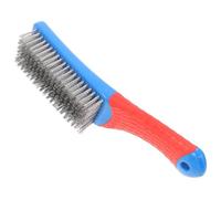 DECOMELODY Cepillo de Alambre de Acero Inoxidable Mango Antideslizante Grande y Resistente para Limpieza de Polvo y Suciedad Herramienta Manual Multiusos para Uso Doméstico E Industrial