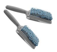 DECOMELODY Cepillo de Esponja Absorbente para Secado Rápido del Cabello, 2 Piezas, Color Gris Azul, Peine Desenredante para Cuero Cabelludo Sensible, Adecuado para Uso Doméstico