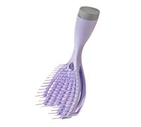 DECOMELODY Cepillo para Cabello Mojado Portátil con Espejo Masajeador Desenredante Pequeño para Pelo Rizado Compacto y Ligero para Viaje Cuidado Suave y Fácil Manejo Color