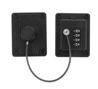 DECOMELODY Cerradura de Seguridad Código, sin Taladro, Ajustable para Frigorífico, Congelador, Cajones y Armarios, Material Duradero, Color Negro, Adecuado para Protección Infantil