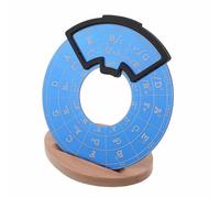 DECOMELODY Círculo de Quintas para Guitarra con Soporte Azul Herramienta de Teoría Musical y Entrenador de Acordes para Principiantes Rueda Didáctica para Práctica y Aprendizaje Guiado