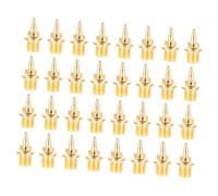 DECOMELODY Clavos para Zapatos De Atletismo 32 Piezas Picos Metálicos Dorados Cortos Ligeros para Sprint Uso Campo y Pista Competición