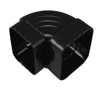 DECOMELODY Conector de Aluminio para Canalón Curvado Resistente y Práctico Adaptador de Tubo de Desagüe para Lluvia Accesorio para Canalones y Empalme Fácil de Instalar