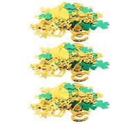 DECOMELODY Confeti para Decoración de Mesa de Año Brillo con Motivos de Botellas Copas Trébol y Símbolo de Suerte para Fiesta de Fin de Año Graduación y Celebraciones