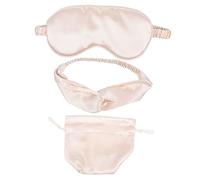 DECOMELODY Conjunto De Máscaras De Seda Artificial Para Dormir Con Antifaz Diadema y Bolsa De Almacenamiento Para Viajes Para Uso