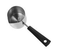 DECOMELODY Copa Medidora Portátil de Acero Inoxidable para Calentar Leche y Preparar Café, Resistente a Cocinas de Gas y Uso en Estufas Portátiles