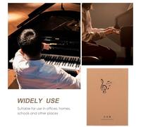 DECOMELODY Cuaderno de Partituras 16 Hojas Formato A5 10 Piezas Papel Kraft para Composición Musical Cuaderno Portátil para Guitarra y Piano Libro Creativo para Músicos y Principiantes