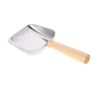 DECOMELODY Cuchara Grande para Comida de Mascotas de Acero Inoxidable Pala Dosificadora para Perros y Gatos Mango Ergonómico Antideslizante Adecuado para Alimentación Diaria y Control de