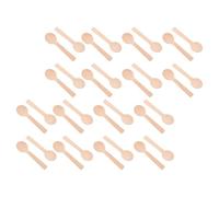 DECOMELODY Cucharas Desechables de Madera Mini 10 CM 200 Unidades para Degustación de Postres y Helados Utensilios Cocina Madera Naturales Ligeras y Multiusos para Fiestas y Eventos