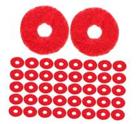 DECOMELODY de Cojines y Arandelas de Fieltro Rojo para Reparación y Afinación de Piano 90 Piezas Accesorios Fáciles de Usar Que Reducen la Fricción en Teclados