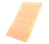 DECOMELODY Delineador de Ojos Piel de Práctica 3d Reutilizable para Formación en Maquillaje Permanente Microblading Láminas de Piel Falsa para Principiantes