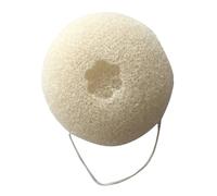 DECOMELODY Esponja de Limpieza con Polvo de Bambú Biodegradable para Sensible y Grasa Color Beige