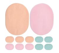 DECOMELODY Esponjas Faciales Exfoliantes Reutilizables 24 Piezas Esponja de Limpieza Portátil de 7 MM Mezcla de Colores Textura Suave y Gruesa para Cuidado Facial Diario y Viaje