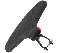 DECOMELODY Estribo Extensible para Cochecito de Niño Negro de Plástico Superficie Lisa y Estructura Resistente, Accesorio Adecuado para Soporte de Pies en Sillita de Paseo
