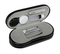 DECOMELODY Estuche para Lentes de Contacto Pequeño y Portátil Caja de Almacenamiento Multifuncional Resistente y Ligero para Viajes y Uso Diario