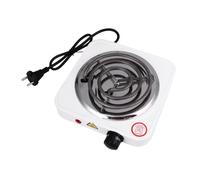 DECOMELODY Estufa Eléctrica Portátil Control de Temperatura Ajustable y Protección contra Sobrecalentamiento Quemador Único para Camping y Viajes Calentador Seguro y Compacto para Cocinar