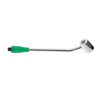 DECOMELODY Extensor de Manija para Grifo de Agua del Fregadero, Manija Larga Verde de Metal y Plástico, Accesorio para Grifo de Lavadero Mango Curvo, Compatible Baño y Cocina, Fácil