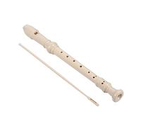 DECOMELODY Flauta Dulce Soprano para Flauta Educativa de Resina Abs Blanca Instrumento Musical para Principiantes con Sonido Brillante y Fácil de Tocar