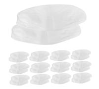 DECOMELODY Fundas Protectoras de Brazos Desechables 50 Piezas de Color Claro, Mangas Elásticas Resistentes al Desgaste, Transpirables y Sueltas para Limpieza y Cocina Doméstica