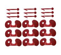 DECOMELODY Gafas Antipicoteo para Pollos Uso en Granja, Protección sin Ataduras, Material Abs Resistente, Color Rojo, Paquete para Evitar Conflictos y Daños en Aves de Corral Color Aleatorio