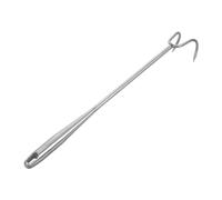 DECOMELODY Gancho para Carne de Acero Inoxidable Reforzado Resistente y Ergonómico con Mango Cómodo para Asar y Barbacoa al Aire Gancho Duradero para Voltear Alimentos Pesados