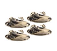 DECOMELODY Ganchos de Cortina de Cisne de Aleación de Zinc, 4 Piezas, Sujetadores para Cortinas Opacas y Pesadas, Alzapaños de Pared Decorativos para Sala, Dormitorio y Ventanas,