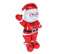 DECOMELODY Globo Grande De Papá Noel De Pie 60 Pulgadas De Película De Aluminio Resistente Decoración Navideña Para Fiestas y Hogar