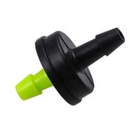 DECOMELODY Gotero de Riego por Goteo Compensación de Presión Estabilizador de Flujo 30L Tamaño Pequeño Color Negro y Verde Claro 100 Unidades para Jardín Césped y Macetas