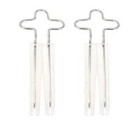 DECOMELODY Herramienta de Belleza Facial Tamaño Adulto para Uso para Modelar y Corregir Puente Nasal Pinzas para Levantar Nariz Transparentes de Silicona, 2 Unidades Moldeador Nasal