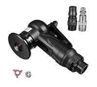 DECOMELODY Herramienta Neumática de Biselado Ajustable para Metal y Plásticos Kit Portátil con Cuchillas R y C Máquina de Desbarbado Externa para Acero Aluminio y Cobre Especificación Us