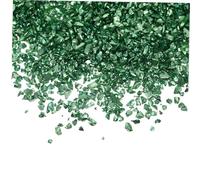 DECOMELODY Irregulares Fragmentos de Vidrio para Manicura DIY Rellenos para Decoración de Uñas con Cristales Piedras Verdes Profundas para Manualidades y Resina