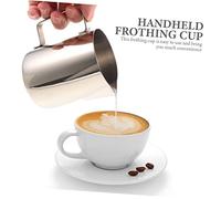 DECOMELODY Jarra Espumadora de Leche Acero Inoxidable con Escala Multifunción para Hogar y Café Diseño Ergonómico Antióxido Fácil Limpieza