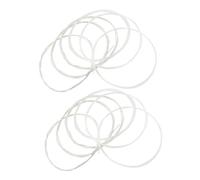 DECOMELODY Juego De 2 Accesorios Para Guitarra Con Cuerda Plateada Y Cuerda Plateada Transparente De Nailon Calibre Ligero Para Guitarra Clásica Transparente