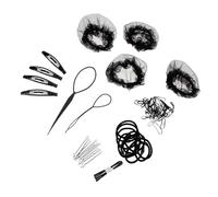 DECOMELODY Juego de Redes Elásticas Invisibles para Moños de Ballet, 4 Piezas, Tamaño Pequeño, Color Negro, para Mujeres y Niñas, Adecuado para Danza y Uso Diario