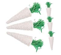 DECOMELODY Juguete Masticable para Hámster y Conejo de Tejido, 6 Piezas, Tamaño Pequeño, para Jaula de Pequeños Animales, Accesorio Antiestrés para Chinchillas y Ratas