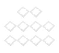 DECOMELODY Junta Ignífuga para Caja de Enchufe de Pared Tipo 86, Placa de Cubierta Resistente al Fuego, 10 Unidades, Sellado contra Polvo y Humedad para Uso Doméstico E Industrial