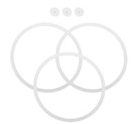 DECOMELODY Juntas de Silicona Herméticas para Fiambrera Japonesa 6 Piezas (anillo 11 Cm Tapón Triangular 1,5 Cm Orificio) Accesorio Flexible Prueba de Fugas para Contenedores de Comida