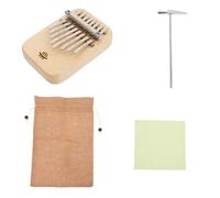 DECOMELODY Kalimba Portátil Piano de Pulgar para Principiantes 8 Teclas de Madera, Sonido Nítido, Diseño Ligero y Accesorios Completos, Adecuado para Obsequio y Práctica Musical en Cualquier