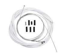 DECOMELODY Kit Cables Bicicleta para Freno y Cambio Carcasa Blanca Resistente Compatible con Bicicletas y Carretera Accesorio Duradero para Reparación y del Frenado