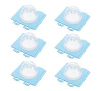 DECOMELODY Kit de 6 Piezas de Módulo de Baño para Jaula de Hámster Conector de Túnel Externo Azul Placa de Conexión Modular para Extensión de Túneles Jaulas de Mascotas