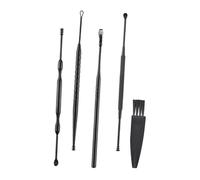 DECOMELODY Kit de Limpieza de Oídos con Cuchara Doble Cabezal y Diseño Giratorio Antideslizante para Quitar Cera y Masajear Conducto Auditivo Herramientas Seguras y Ergonómicas para Cuidado