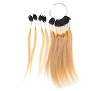 DECOMELODY Kit de Mechones de Cabello Humano para Práctica de Coloración con Anillos Ajustables para Balayage Herramienta Fácil y Duradera para Salones y Estudiantes de Peluquería