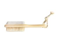 DECOMELODY Lima para Pies que Promueve el Metabolismo Doble Cara Removedora de Callos y Ajusta la Presión Arterial de Madera y Piedra Beige, 2 Piezas para Hombres y Mujeres