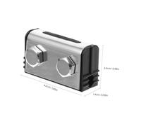 DECOMELODY Limitador de Ventana Corrediza sin Taladro Barra de Seguridad para Ventanas Verticales Antiguas Dispositivo Robusto de Bloqueo para Ventilación y Protección