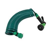 DECOMELODY Manguera Enrollable para Jardín con Pulverizadora Multifunción Flexible y Compatible para Lavado de Coches y Riego Exterior