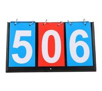 DECOMELODY Marcador Reversible de Puntuación Multifuncional para Tenis de Mesa y Baloncesto Tablero de Puntuación de 3 Dígitos en Colores Azul y Rojo Adecuado para Partidos Deportivos y