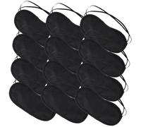 DECOMELODY Máscara para Ojos de Dormir Cubreojos 24 Piezas Banda Elástica, Ligera y Transpirable, Bloquea Luz Completa para Viajes, Descanso y Relajación, Unisex para Uso Nocturno