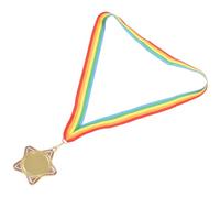 DECOMELODY Medalla de Oro Diseño de Estrella Medalla Infantil de Aleación Ligera Premio Deportivo para Ceremonias y Fiestas Escolares Accesorio para Eventos Infantiles 1 Pieza