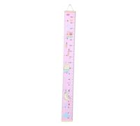 DECOMELODY Medidor de Infantil Colgante de Lienzo Resistente y Enrollable para Pared Gráfico de Crecimiento para Niña Decoración Duradera y Portátil para Habitación
